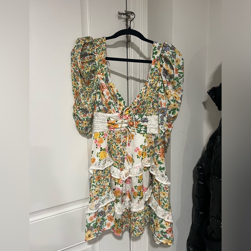 For Love & Lemons Rosalyn Mini Dress